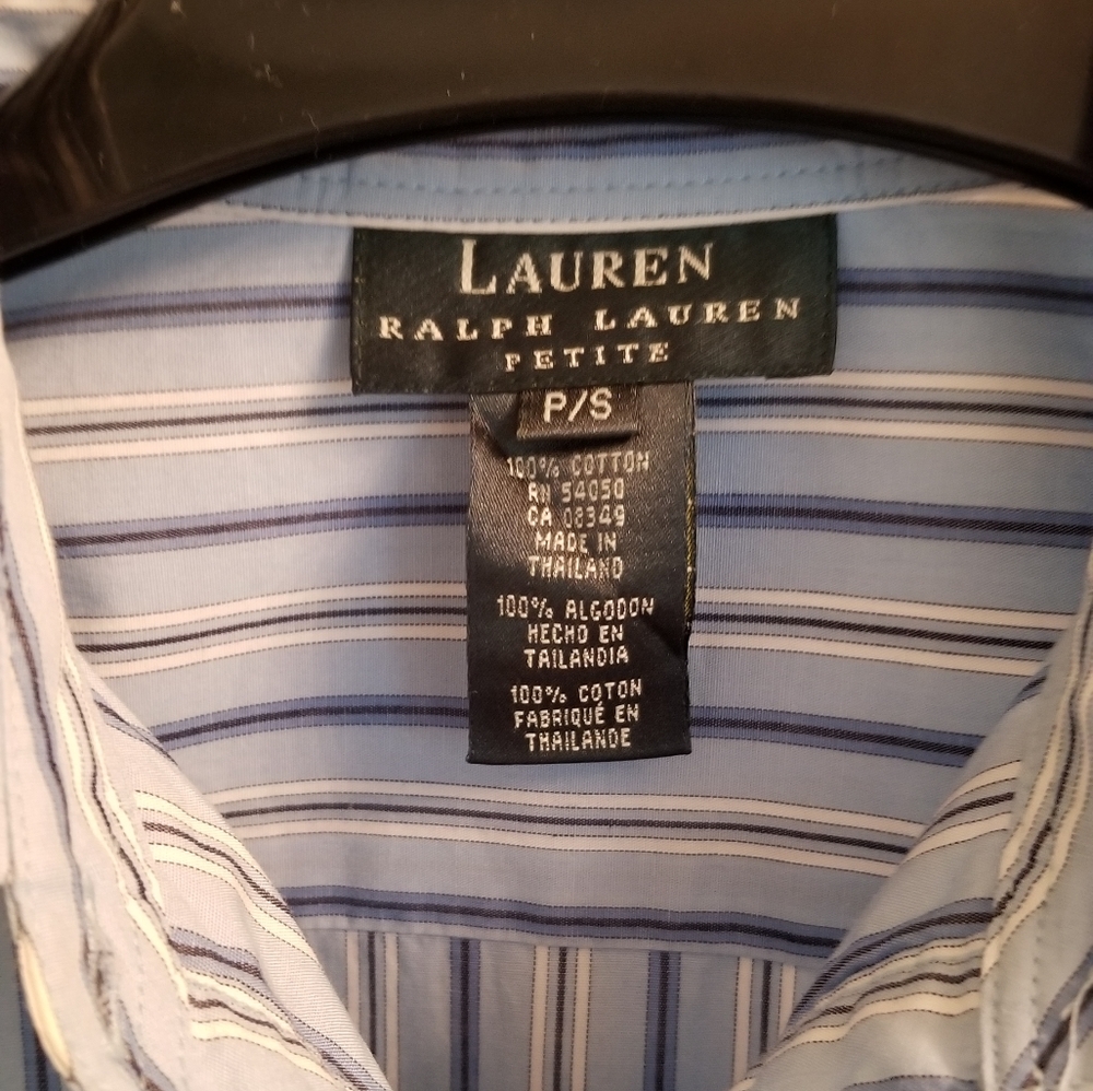 Lauren RL ruffled stripe shirt - Picture 4 of 7